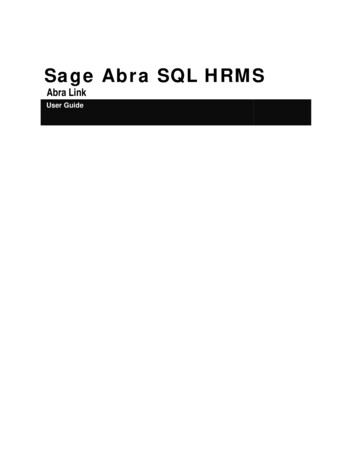 Sage Abra SQL HRMS