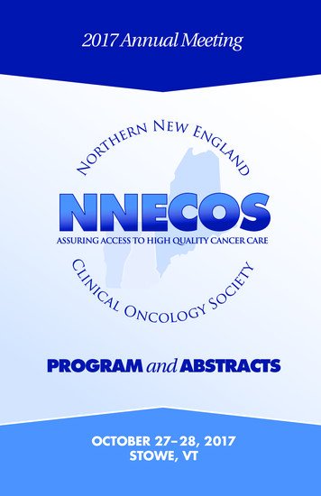 2017 Annual Meeting - NNECOS