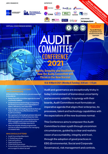 Agility, Empathy And Resilience: How The Audit Committee .
