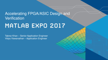 Accelerating FPGA/ASIC Design And Verification - MATLAB 