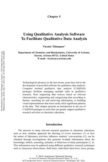 Using Qualitative Analysis Software To Facilitate .