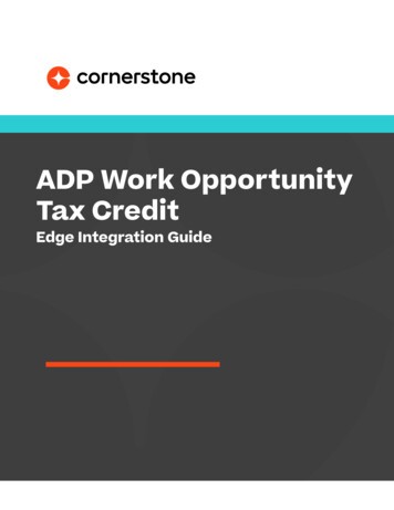ADP Work Opportunity Tax Credit - Help.csod 