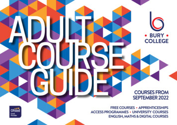 Courses From September 2022