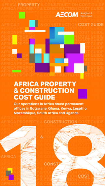 Africa Property Construction Cost Guide - AECOM Home