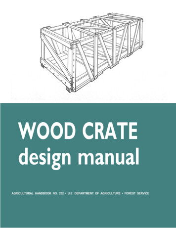 Wood Crate Design Manual - USDA Forest Service