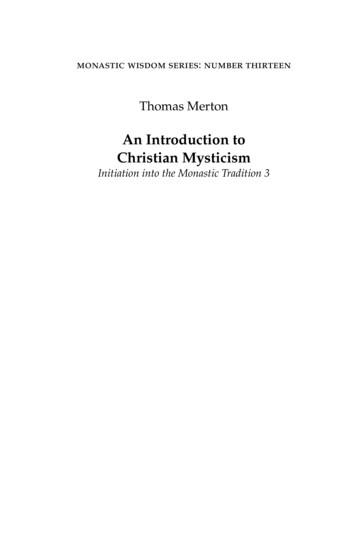 An Introduction To Christian Mysticism - WordPress 