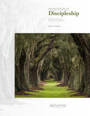 AN INVITATION TO Discipleship