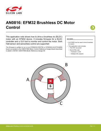 AN0816: EFM32 Brushless DC Motor Control