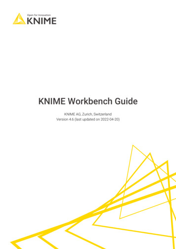 KNIME Workbench Guide