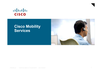 Cisco Mobility Services
