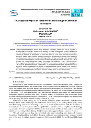 To Assess The Impact Of Social Media Marketing On 