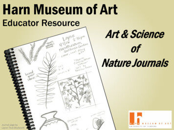 Educator Resource Art & Science Of Nature Journals