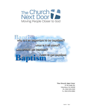 Baptism Bible Study - Clover Sites