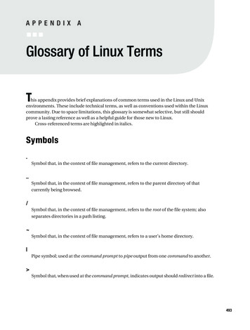 Glossary Of Linux Terms - Home - Springer
