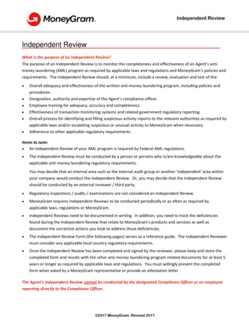 Independent Review - Corporate.MoneyGram 