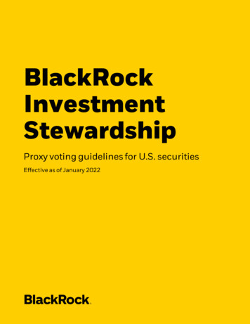 BlackRock Investment Stewardship