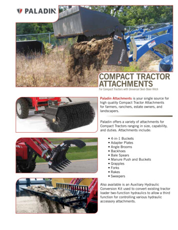 COMPACT TRACTOR ATTACHMENTS