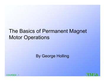 The Basics Of Permanent Magnet Motor Operations