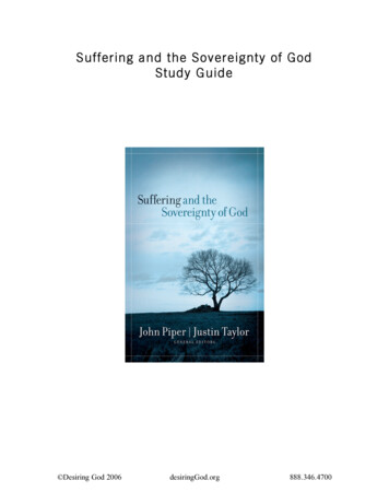 Suffering And The Sovereignty Of God Study Guide