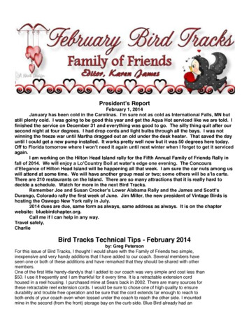 Bird Tracks Technical Tips - February 2014