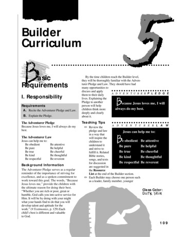 F I V E Builder Curriculum B - Adventurers-Club For Kids