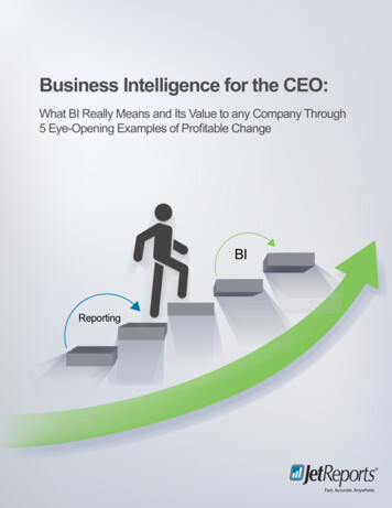 Business Intelligence For The CEO - Insightsoftware
