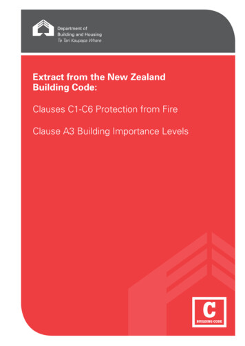 Extract From The New Zealand Building Code