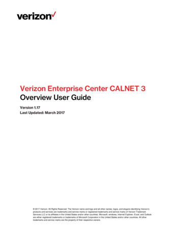 Verizon Enterprise Center Calnet 3