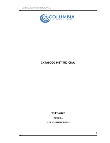 2017-2020 - Columbia Central University