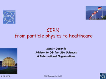 CERN From Particle Physics To Healthcare - Gfmer.ch