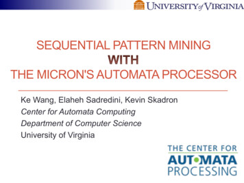 SEQUENTIAL PATTERN MINING THE 