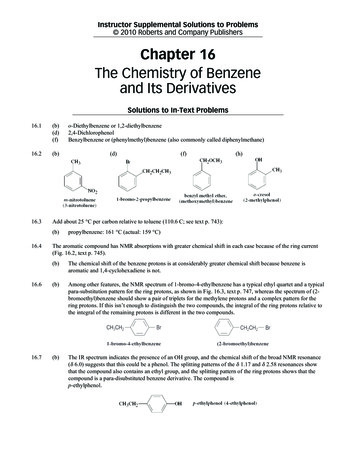 The Chemistry Of Benzene And Its Derivatives