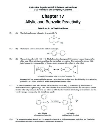 Allylic And Benzylic Reactivity - Home University Of .