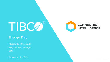 2019-02-13 Energy Day Barriolade ToCommunitySite - TIBCO Software