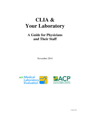 CLIA & Your Laboratory - ACP