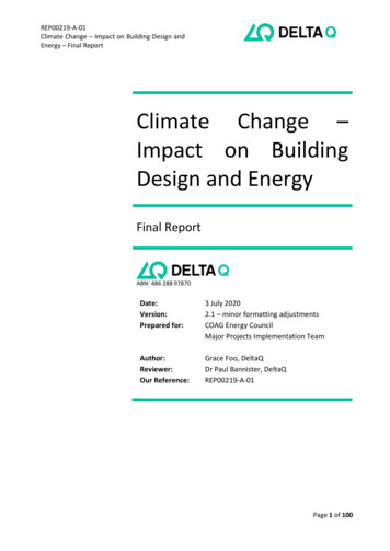 Climate Change – Impact On Building Design And Energy
