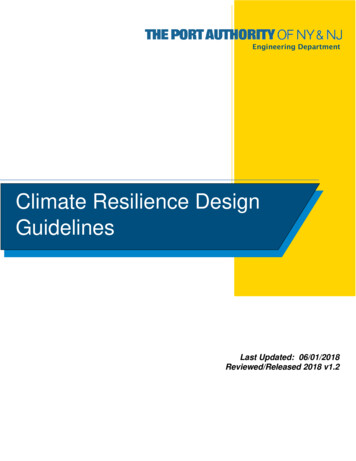 Climate Resilience Design Guidelines