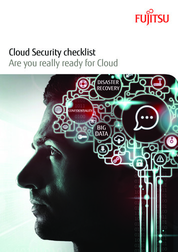 Cloud Security Checklist Are You Really Ready For Cloud - Fujitsu