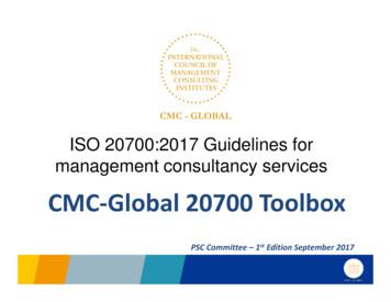 ISO 20700:2017 Guidelines For Management Consultancy 