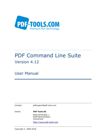 PDF Command Line Suite - PDF-Tools AG