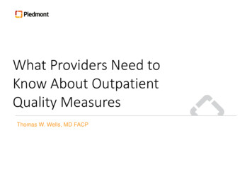 What Providers Need To Know About Outpatient Quality Measures