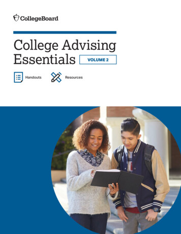 College Advising Essentials Volume 2