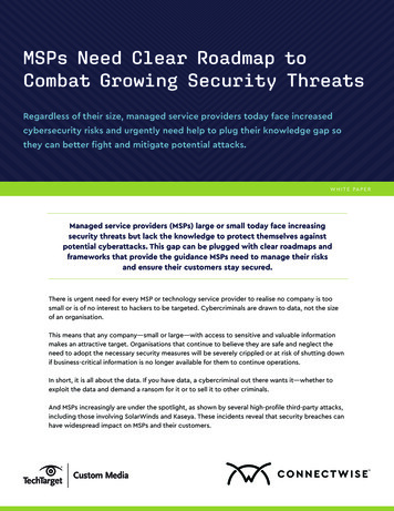 MSPs Need Clear Roadmap To Combat Growing Security Threats