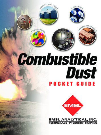 COMBUSTIBLE DUST POCKET GUIDE