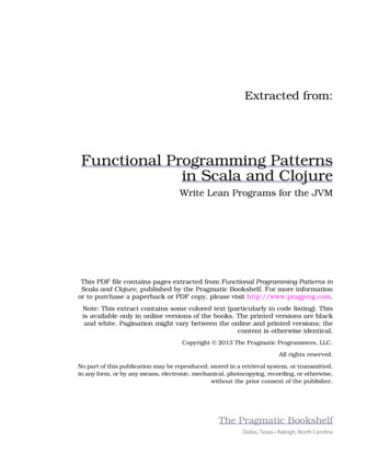 Functional Programming Patterns In Scala And Clojure