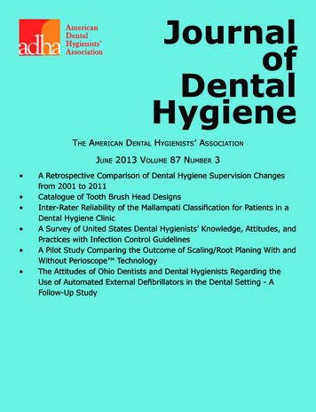 Complete Issue - Journal Of Dental Hygiene
