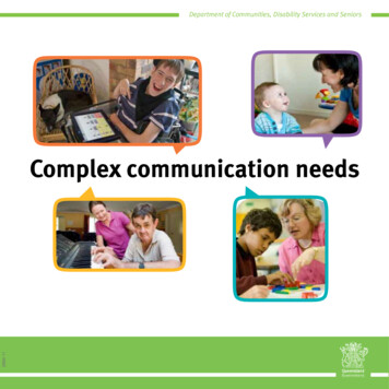 Complex Communication Needs - Queensland
