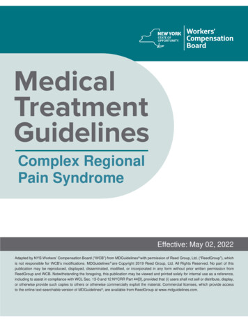 Complex Regional Pain Syndrome - Government Of New York