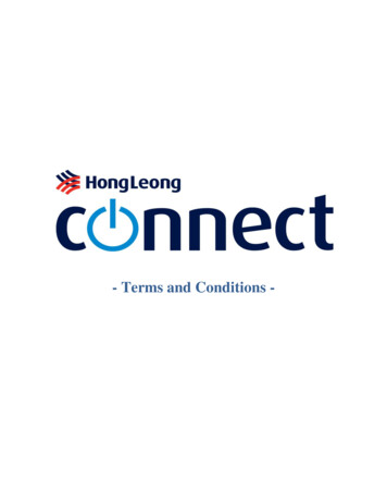 Terms And Conditions - Hong Leong Bank Connect