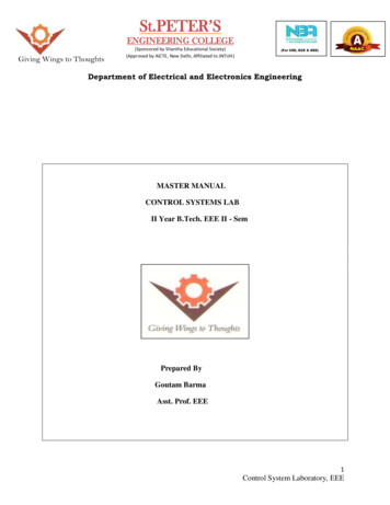 Department Of Electrical And Electronics Engineering